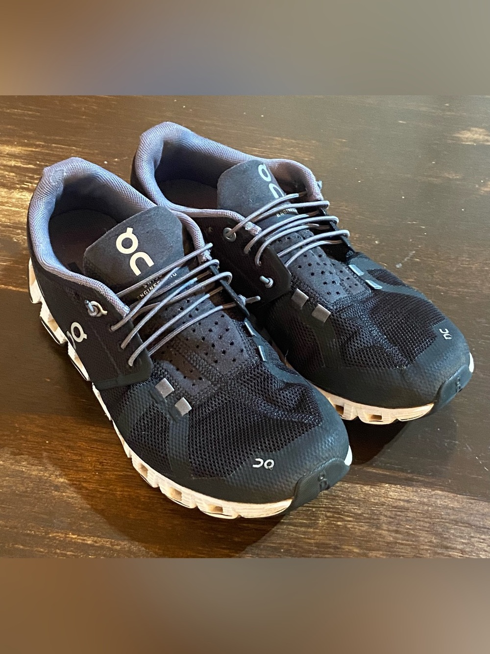 On Running Black and White Women's Athletic Shoes